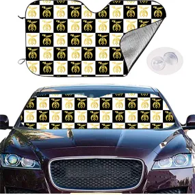 Shriners Windshield Cover - (Gold/White)