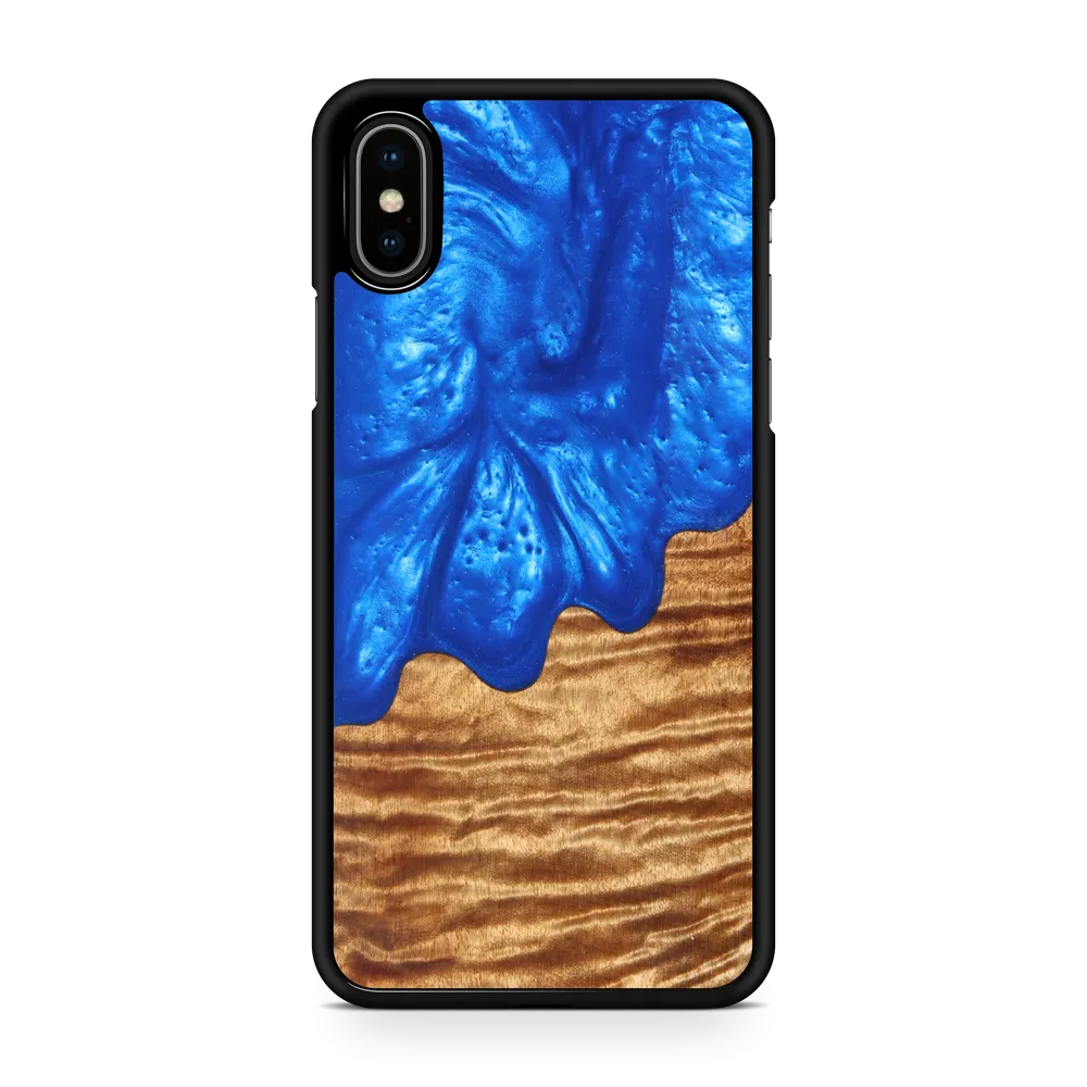 Slim Resin & Wood Phone Case | Diver's Blue