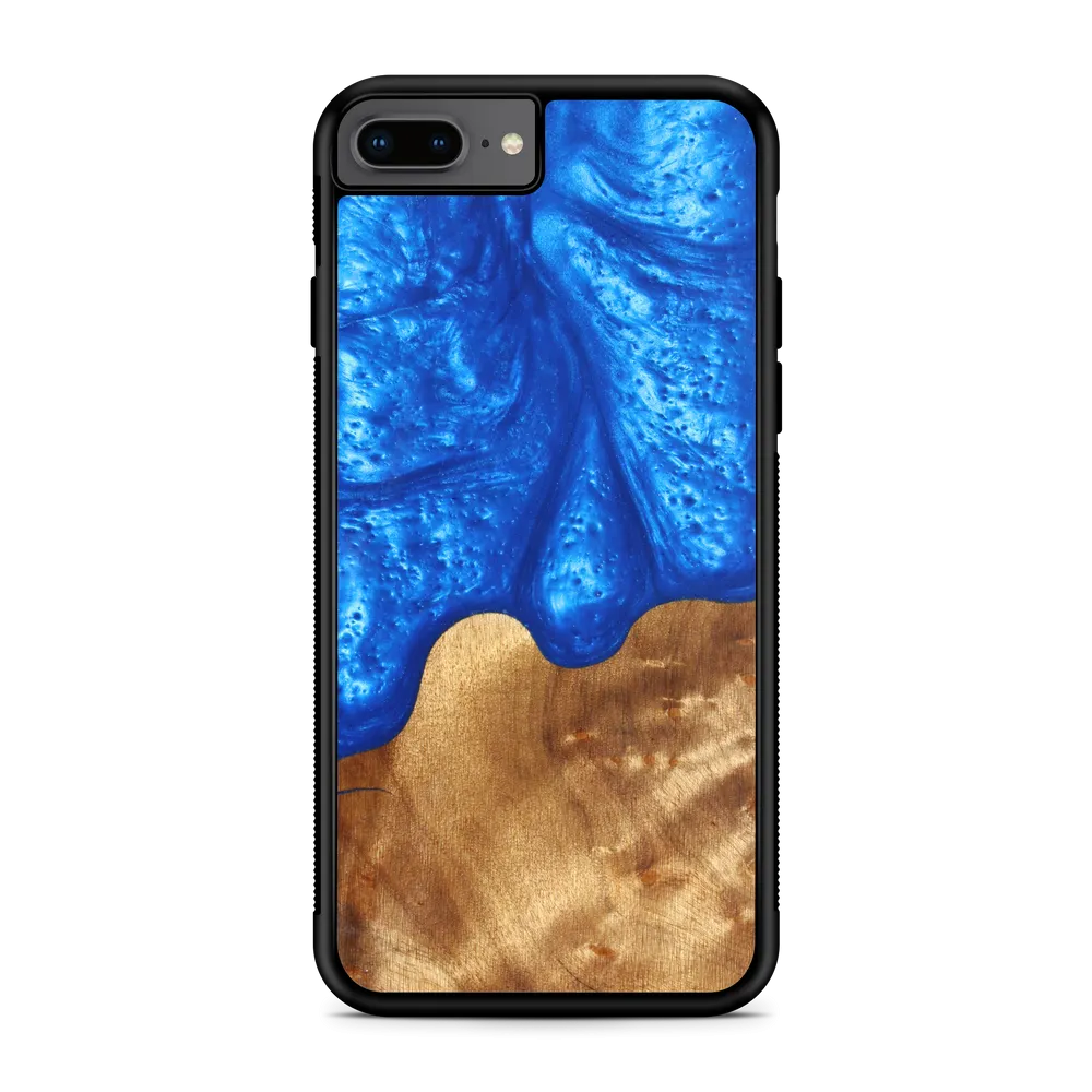 Slim Resin & Wood Phone Case | Diver's Blue