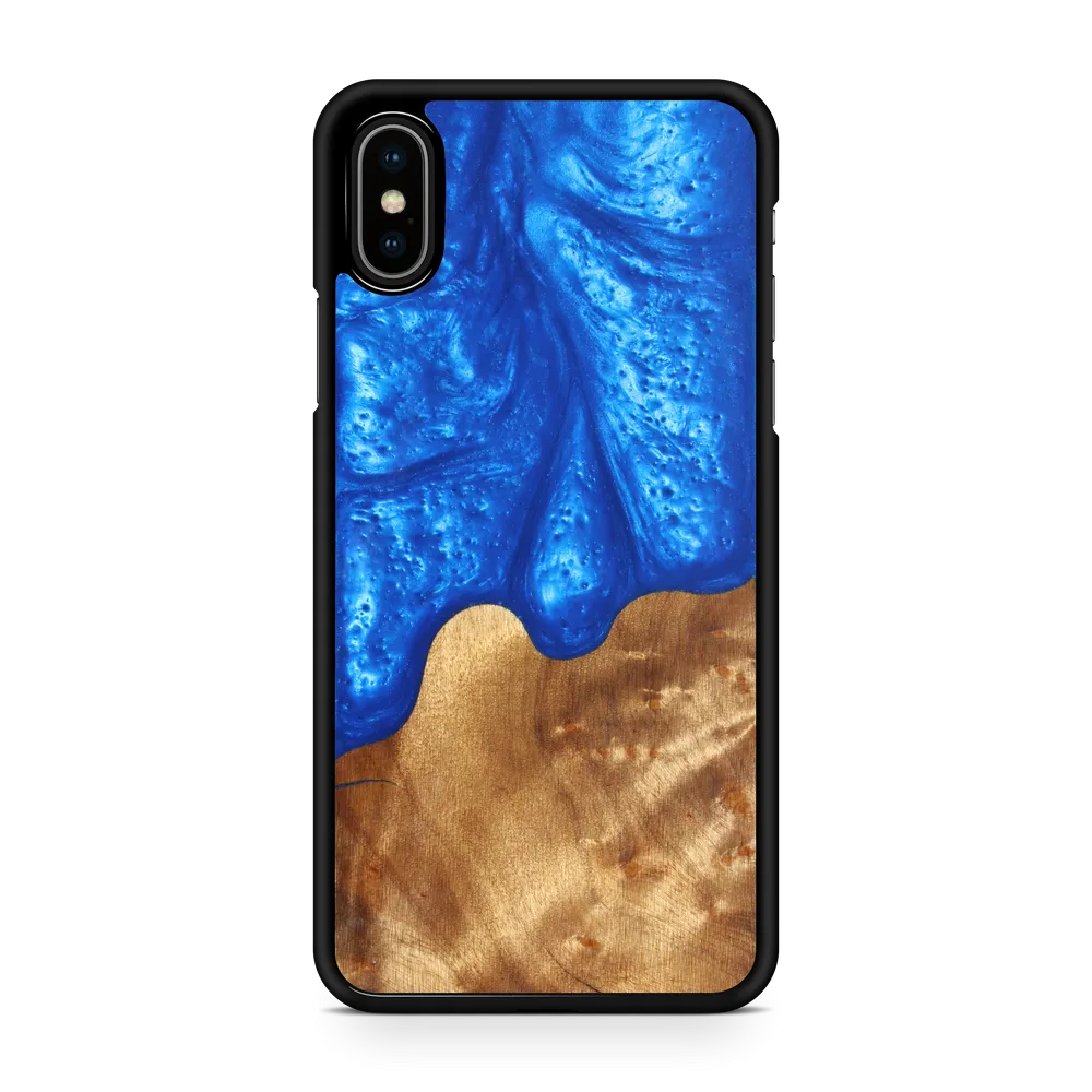 Slim Resin & Wood Phone Case | Diver's Blue