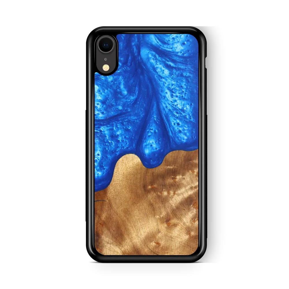 Slim Resin & Wood Phone Case | Diver's Blue