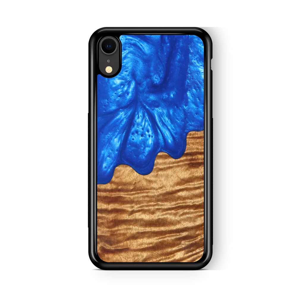 Slim Resin & Wood Phone Case | Diver's Blue