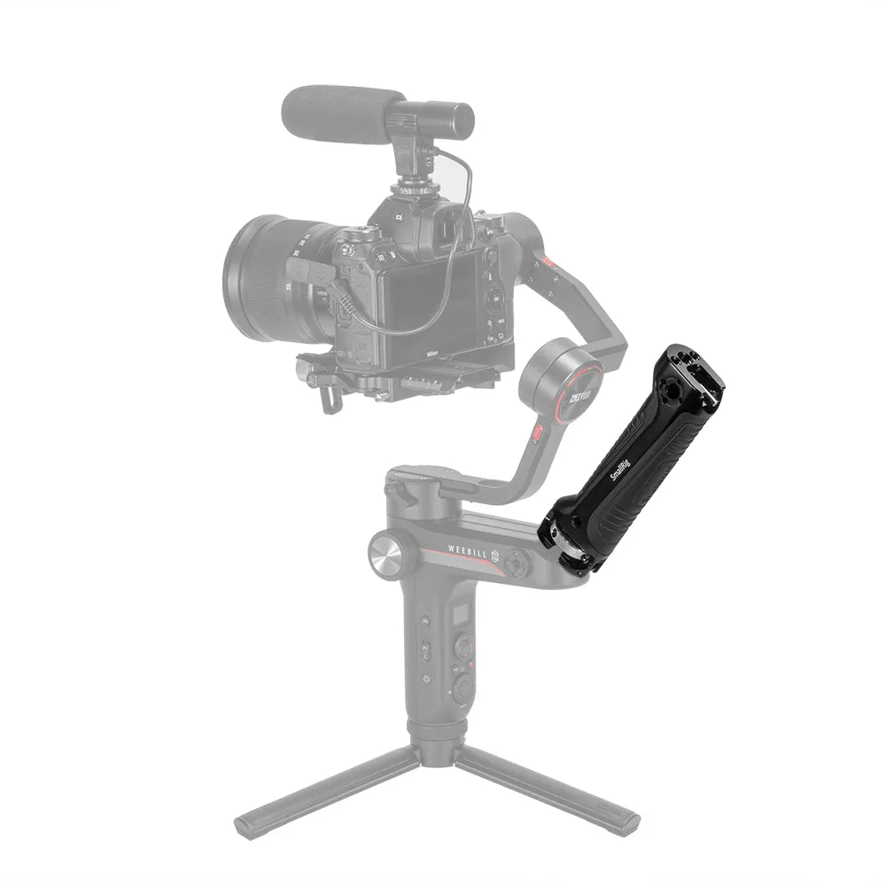 SmallRig Gimbal Handle Grip with 1/4"-20 Screw and 2 Locating Pins, 1/4"-20 and 3/8"-16 Threads, Cold Shoe Mount & Carry Strap Slot for Zhiyun-Tech WEEBILL-S Stabilizer BSS2636C