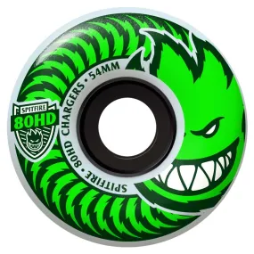 Spitfire - Chargers Classic Clear/Green 56MM 80HD Skateboard Wheels