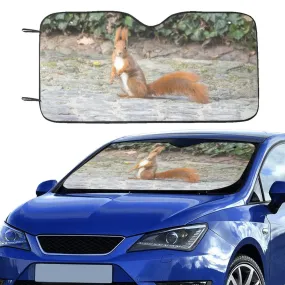 Squirrely Car Windshield Sun Shade