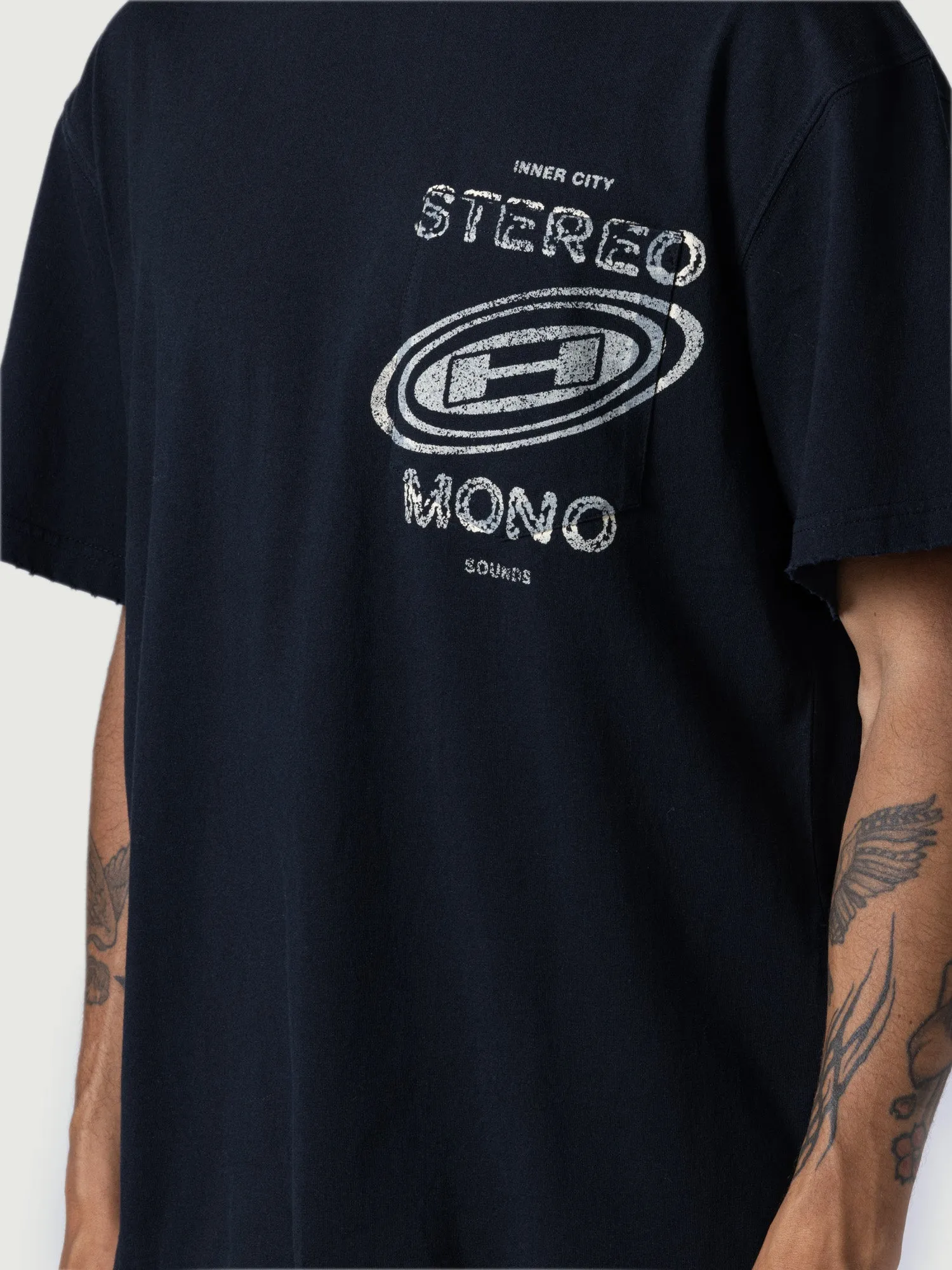 Stereo Mono Tee - Black