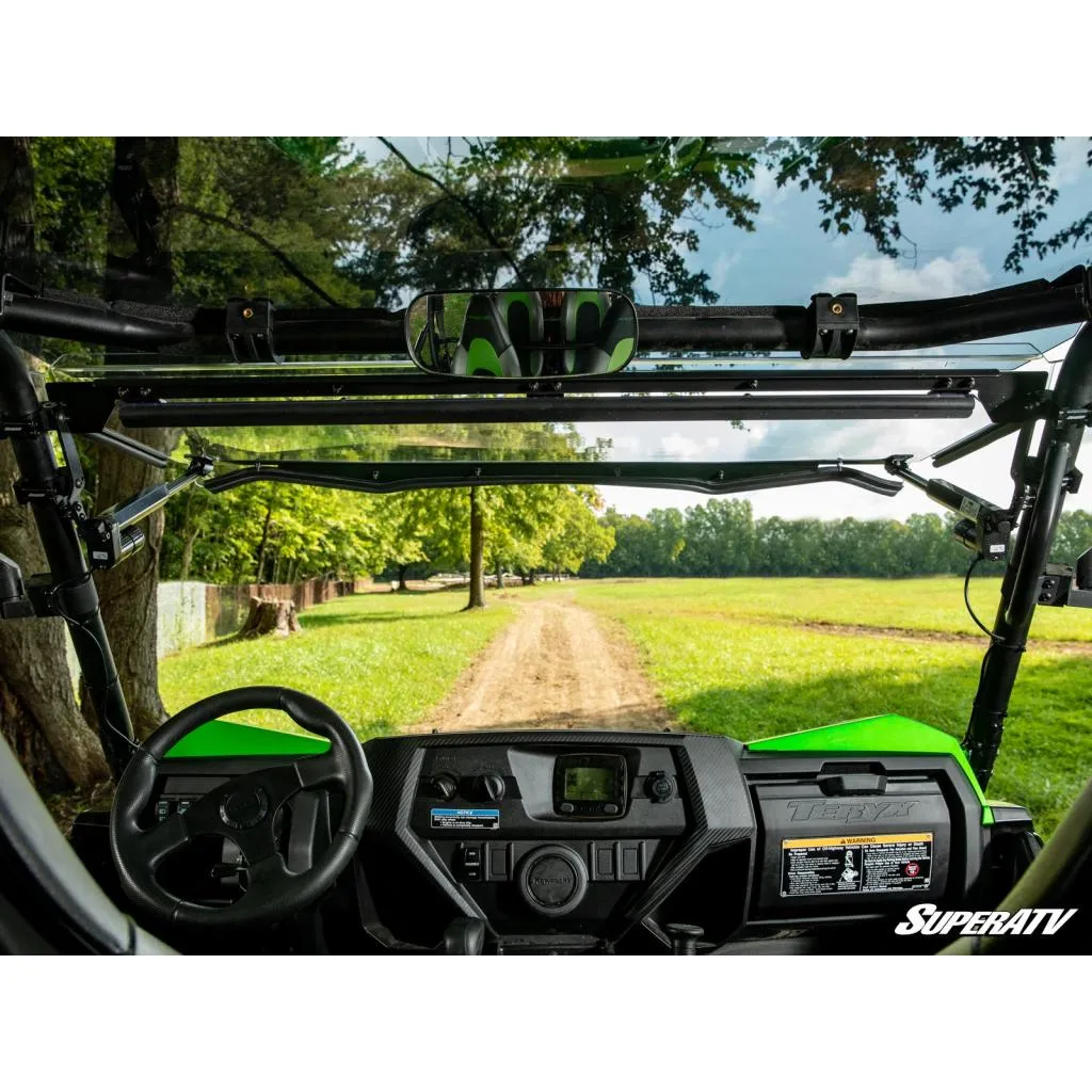 SuperATV Kawasaki Teryx MaxDrive Power Flip Windshield