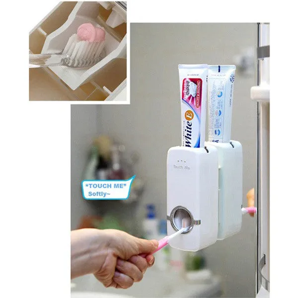 Touch Me Automatic Toothpaste Dispenser Toothpaste Tooth Brush Holder Touch Set - K119