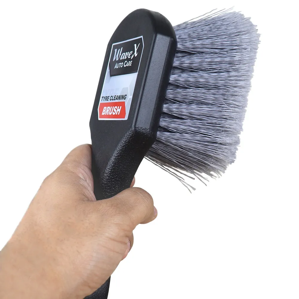 Tyre Cleaning Brush - Effective Bristles for Spotless Tyres - Comfortable Grip - Versatile Design - Efficient and Durable Tyre Cleaning Tool