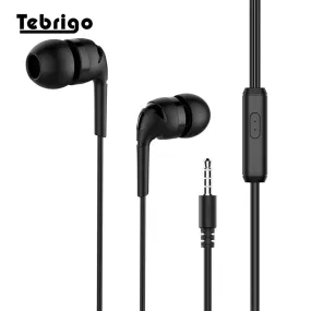 Universal 3.5mm in-ear stereo earbuds earphone Super Bass Music Wired Headset with microphone handsfree For iPhone Samsung mp3