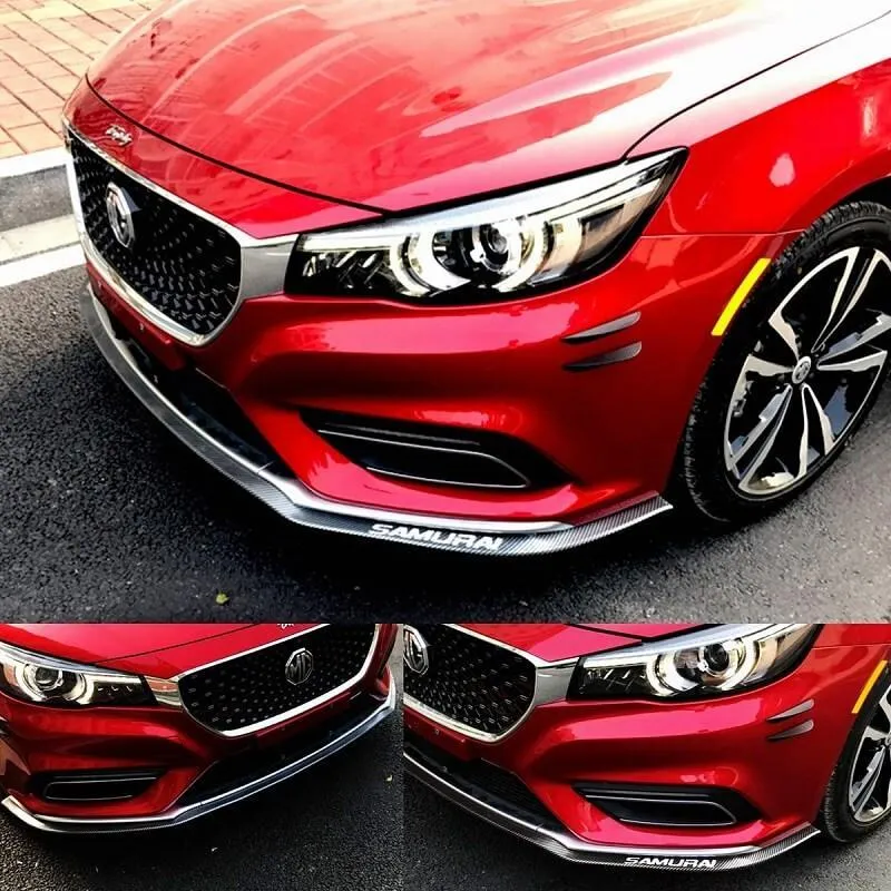 Universal Carbon Fiber Front Bumper Lip Strip