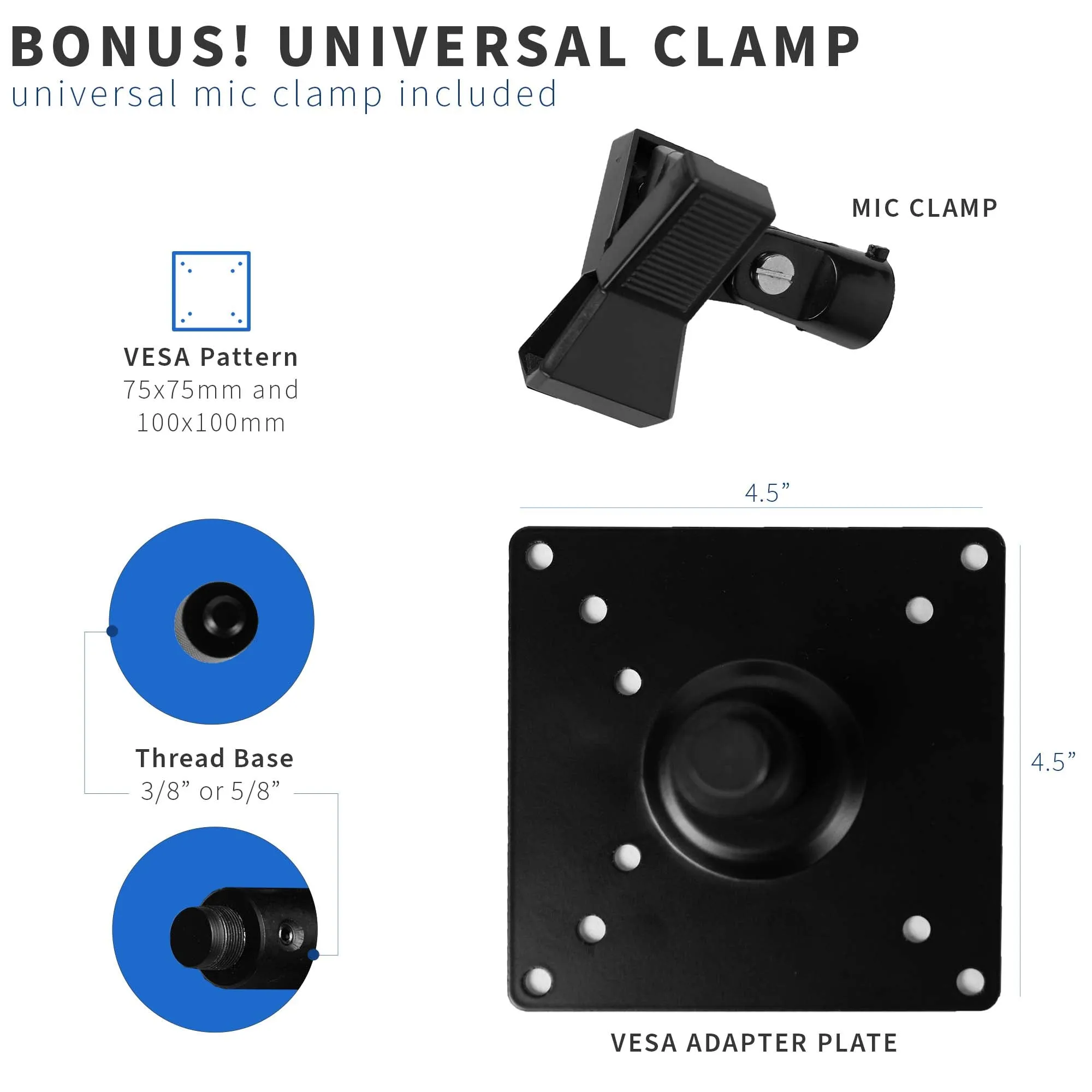 Universal Microphone VESA Adapter Kit