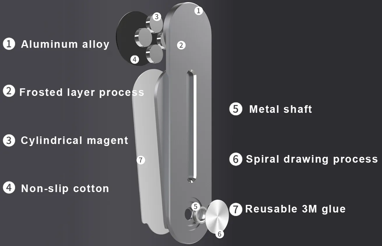 VersaClip Dual Monitor Magnetic Side-Mount Clip