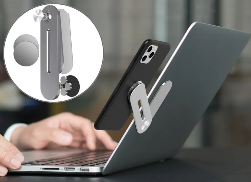 VersaClip Dual Monitor Magnetic Side-Mount Clip