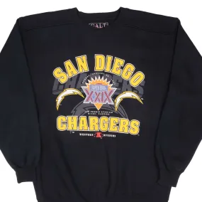 VINTAGE NFL SAN DIEGO CHARGERS SUPER BOWL XXIX 1995 SWEATSHIRT LARGE MADE IN USA