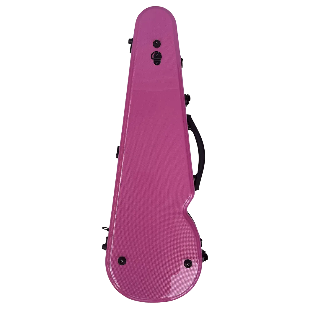 Vivo Polycarbonate Shaped Violin Case 4/4 Textured Pink