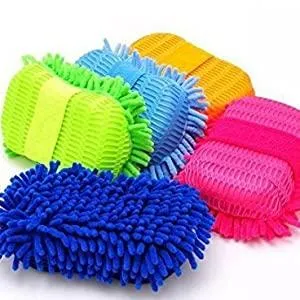 Washing and Cleaning Micro fibre Duster with Smooth Sponge with Hand Grip Elastic microfibre