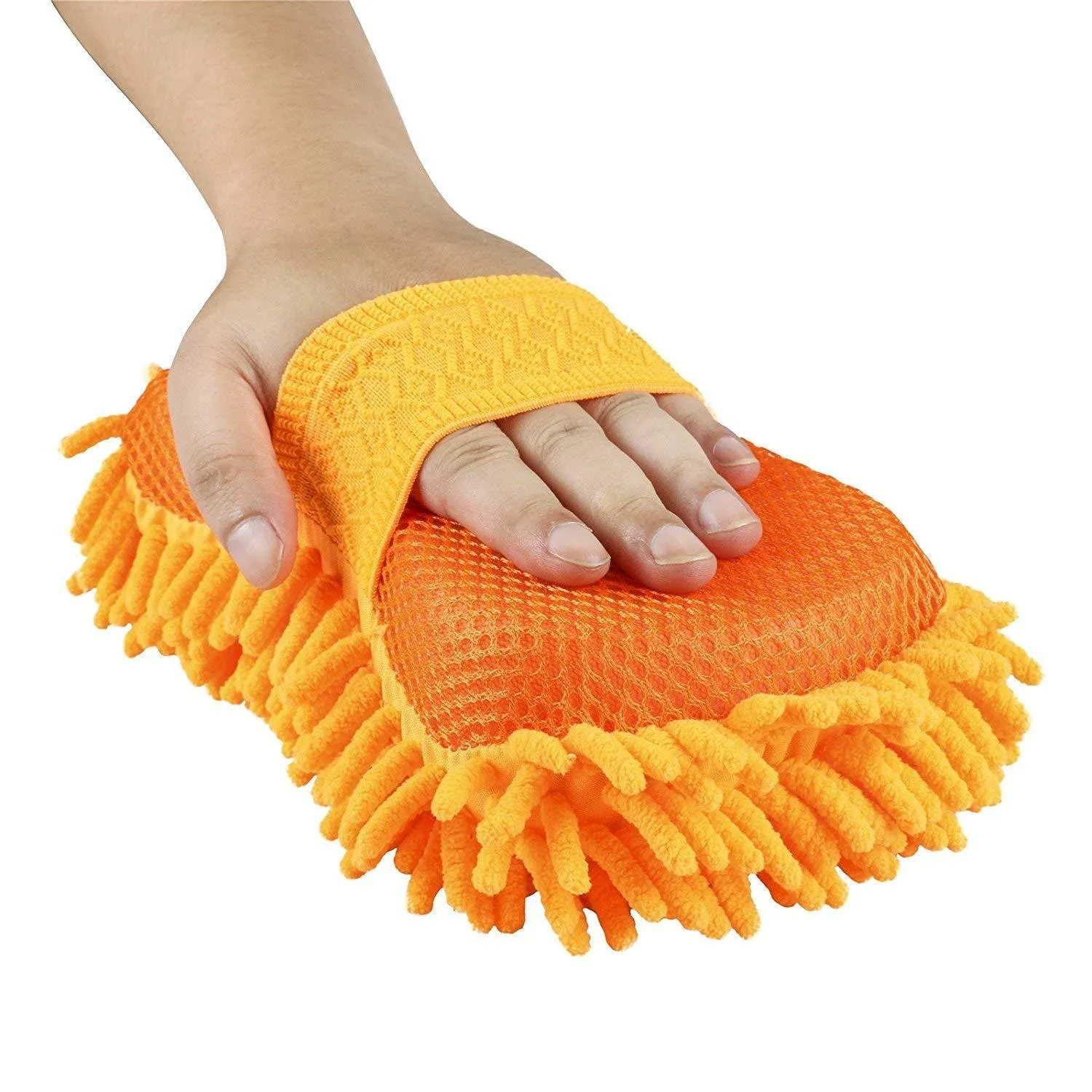 Washing and Cleaning Micro fibre Duster with Smooth Sponge with Hand Grip Elastic microfibre