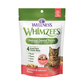 Whimzees Cat Natural Dental Treats Chicken & Salmon 4.5oz