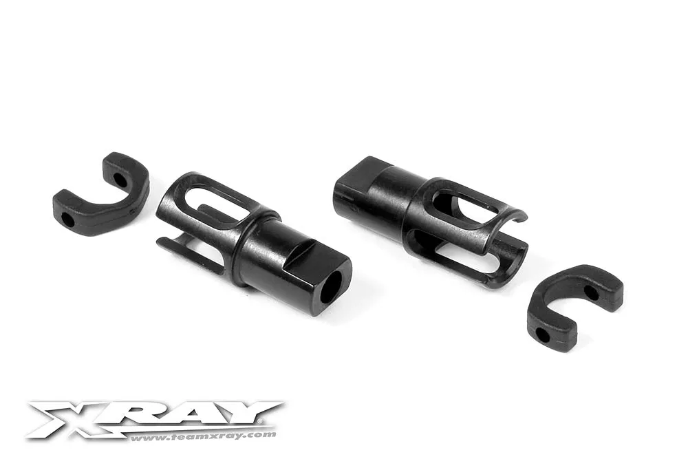 XRAY Solid Axle Driveshaft Adapter - HUDY Spring Steel(TM) (2) - XY305137